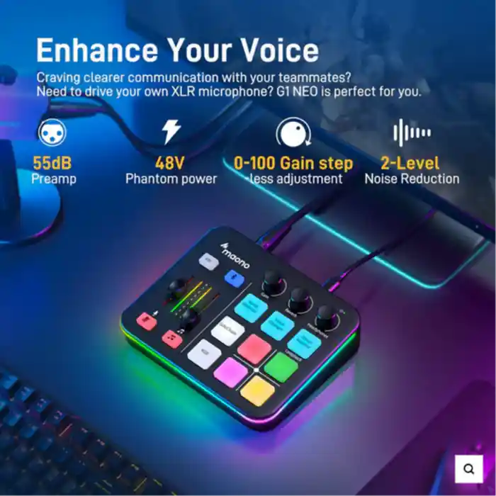 Maonocaster G1 NEO Audio Mixer For Game Streamer